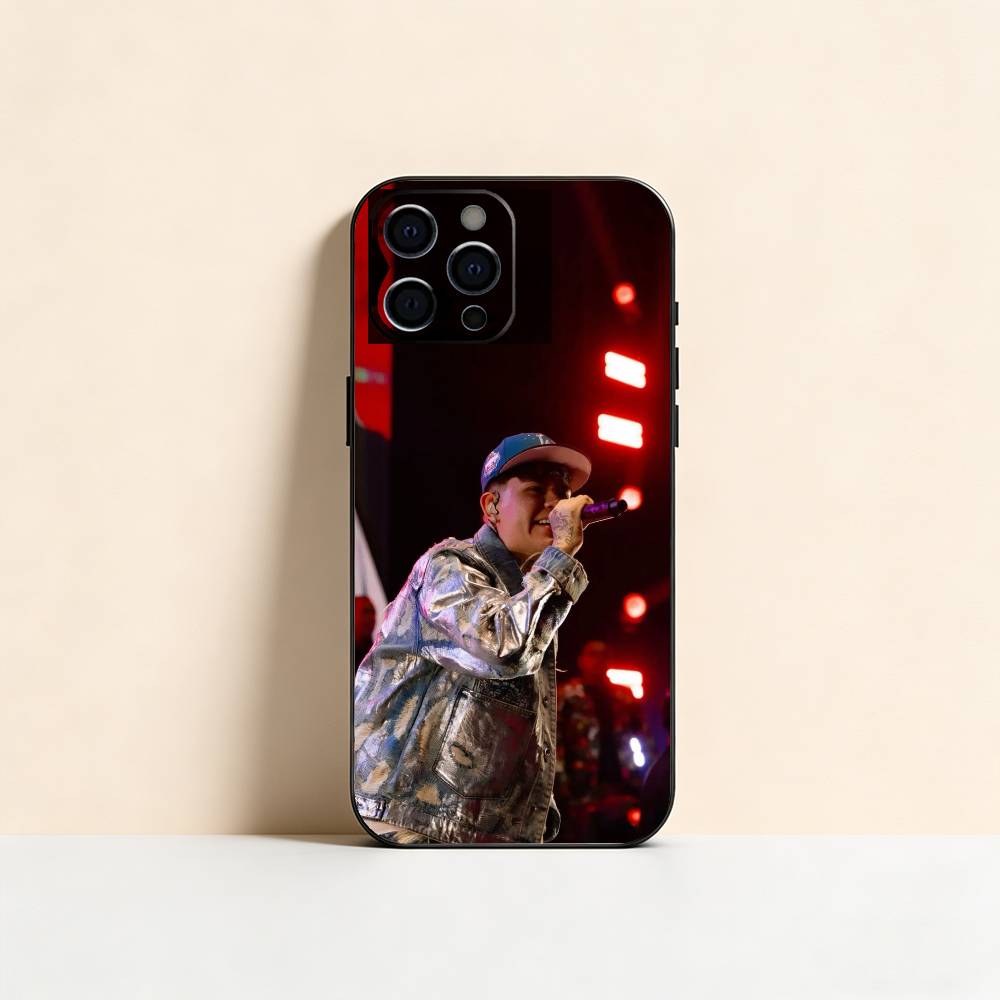 J-Junior H Phone Case For iPhone 17,16,15,14,13,12,11 Plus,Pro Max,XS,Soft Silicone Black Cover