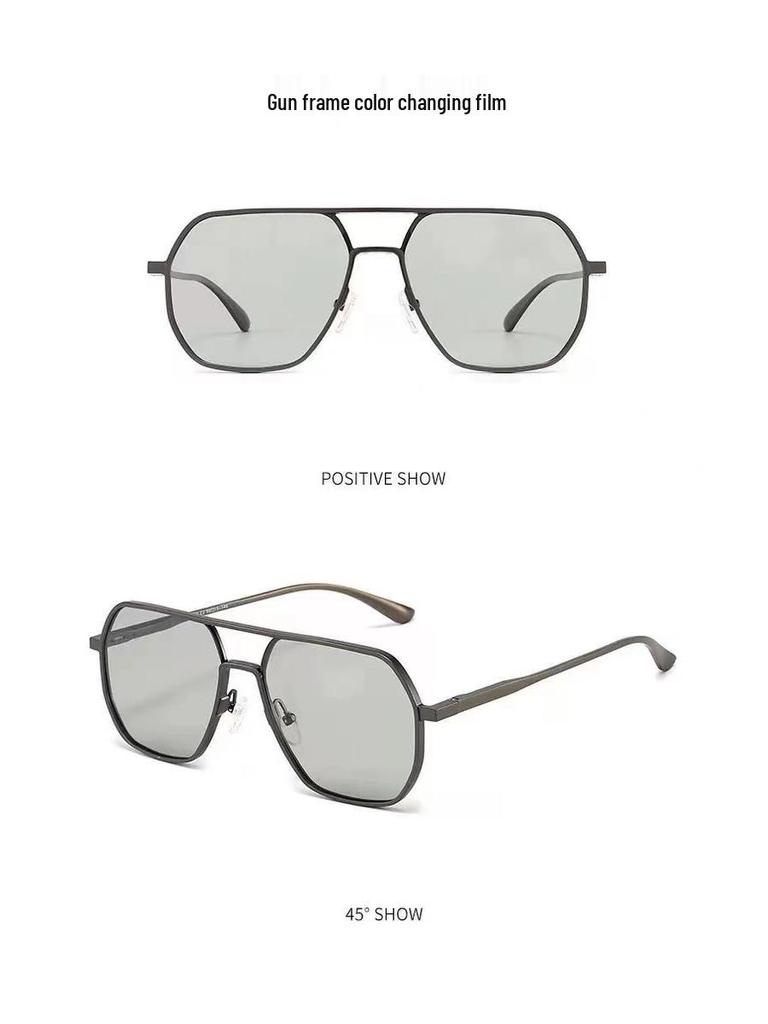 New Dual-Use Polarized Sunglasses: Day/Night Color-Changing Fashion for Men