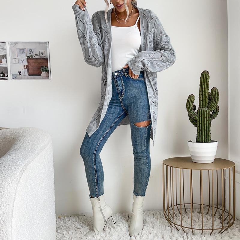 YYFS Women's Fashion Casual Autumn Winter Long Sleeve Cardigans