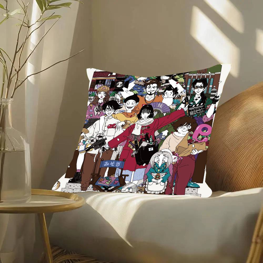 Anime The T-Tatami Galaxy Pillow Case Fashion Square Pillowcase Bedroom Sofa Room Ins Decoration Leisure