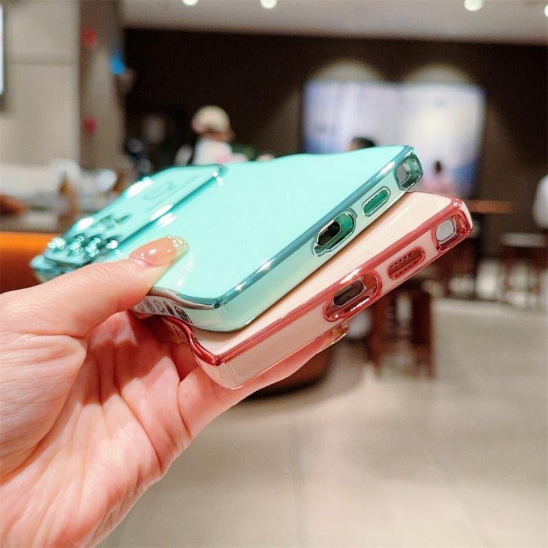 Applicable To Samsung S25ULTRA Electroplated Big Wave Mobile Phone Case S24FE Side Love A56 Anti-drop Protective Case