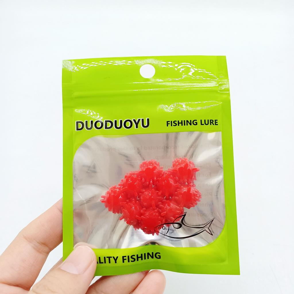 DUODUOYU 10PCS Floating Ball Boilies 0.6g/15mm Corn Flavoured Soft Lure Grass Carp Bait Silicone Plastic Artificial Fishing lure