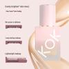 Zestaw baz pod makijaż KOK Radiant Long-Wear: Podkład, Korektor, Bronzer & Gąbeczka - Zestaw 4 sztuk.