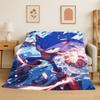 Classic Game S-Sonic Cartoon Soft Flannel Throw Blanket,Cozy Blanket for Bed,Couch,Sofa,Bedroom,Living Room,Travel,Picnic Kids