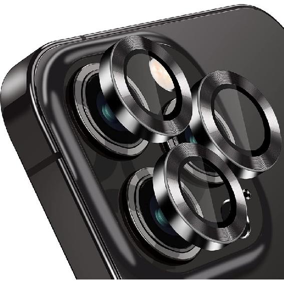 Compatible with iPhone 14 Pro and 14 Pro Max Camera Lens Protector, Bling Glitter Lens Cover 9H Tempered Glass Camera Cover Anti Scratch Shockproof