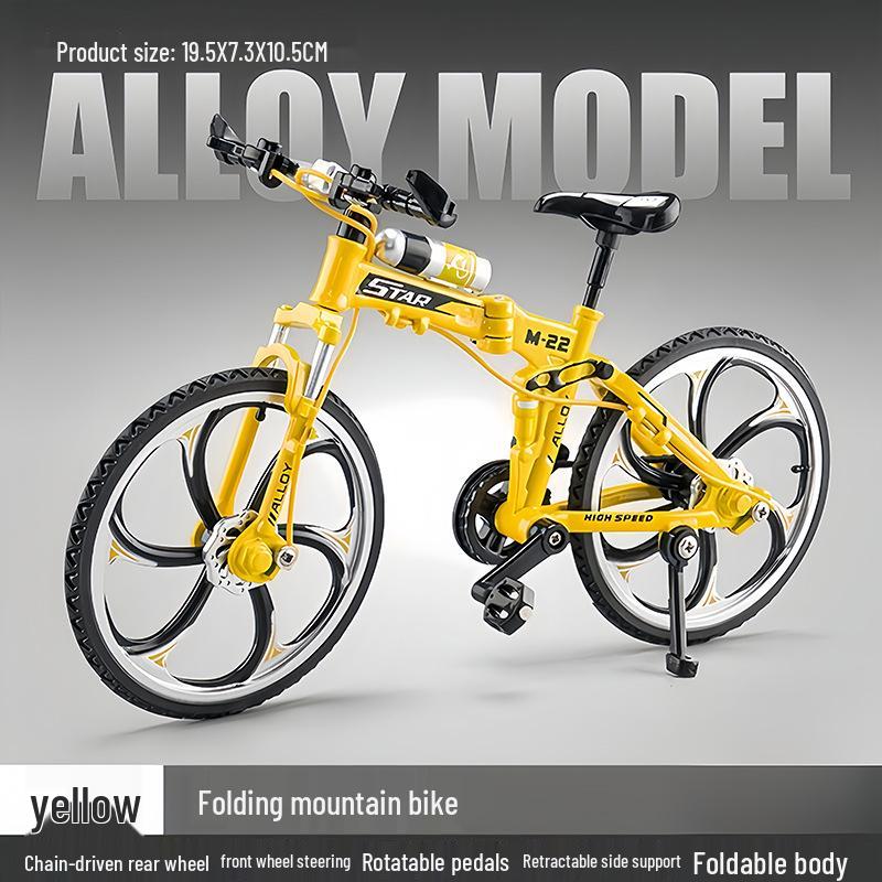 Alloy Off-Road Downhill Bicycle Toy Model – Mountain Bike Ornament & Creative Gift.