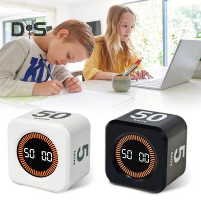 Digitaler Würfel-Pomodoro-Timer, visuelles Lernen, Fitness-Countdown, Produktivitäts-Timer mit Auto-Flip-Technologie, leiser Betrieb, Vibration und einstellbarer Ton