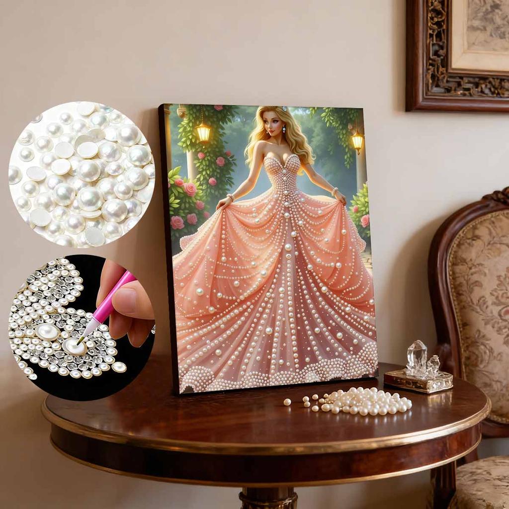 Disney Minnie Oil Painting Style Creative Pearl Painting Art 5D DIY Full Diamond Embroidery Mosaic Cross Stitch Kit Home Room Decoration