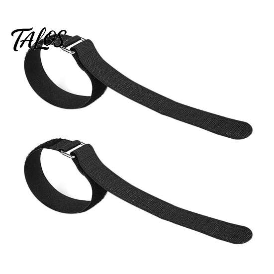 Safety Traction Cleats Straps for Icy Roads 2Pcs Adjustable Ice Cleats, Hook And Loop with Metal Nylon Snow Buckles, Fastening Crampons Not Included