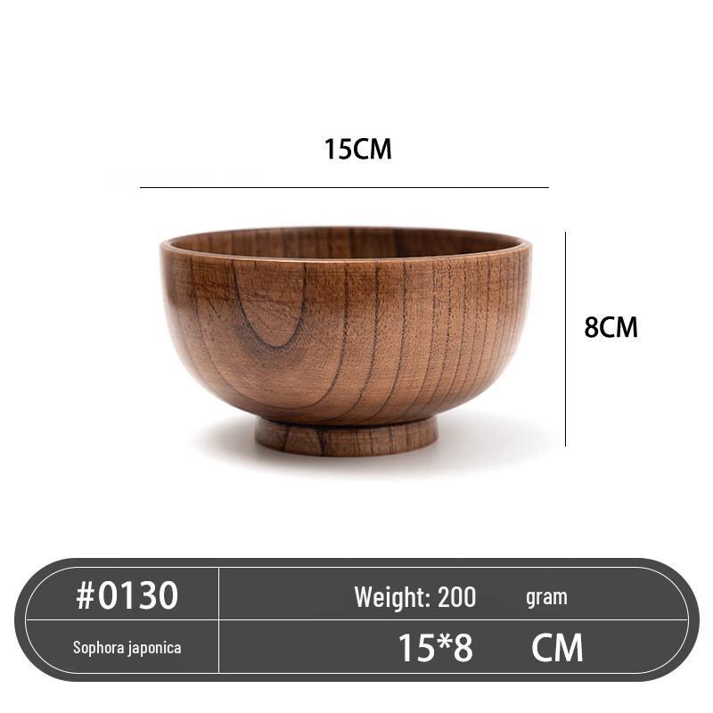 Ru Han Wooden Chinese Style Anti-Scald Bowl