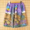 Used 80s 90s EURO Sunglasses All-over Pattern Surf Cotton Shorts Shorts Shorts Half Men's L Equivalent Purple Euro European Vintage Clothing