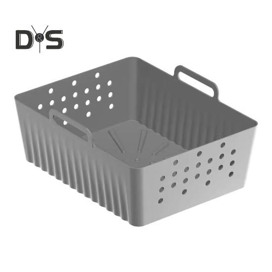 2ks silikonové vložky vzduchové fritézy pro Ninja SL401 2košové vzduchové fritézy Příslušenství k opakovaně použitelnému hrnci Nepřilnavý tepelně odolný pekáč pro bezpečné a zdravé