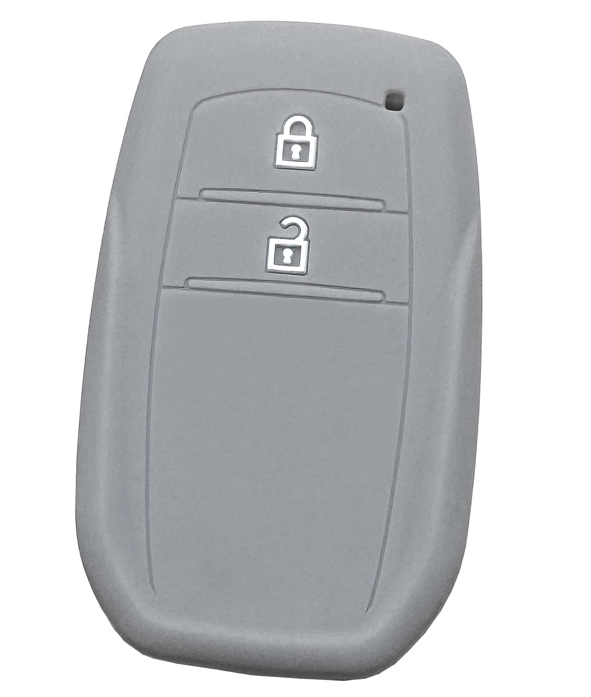 

[IKT] Силіконовий чохол для смарт-ключа автомобіля Toyota 2 кнопки Сірий / Новий Prius сірий колір
