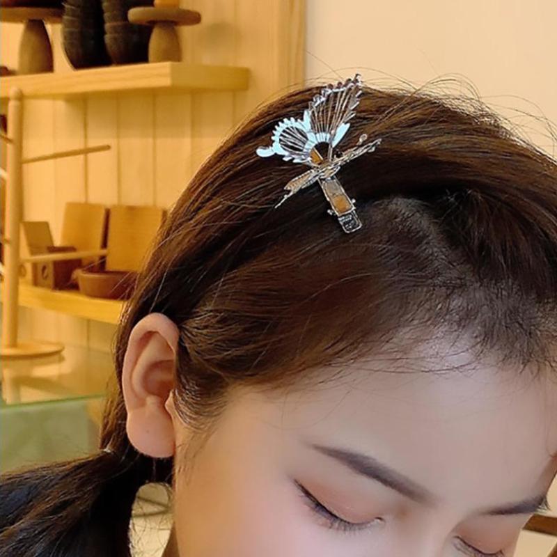 Hanfu Pearl Tassel Hair Accessory Moving Hairpin Headdress Women Birthday Accessories Solid Color Fashion Creative Women Gifts