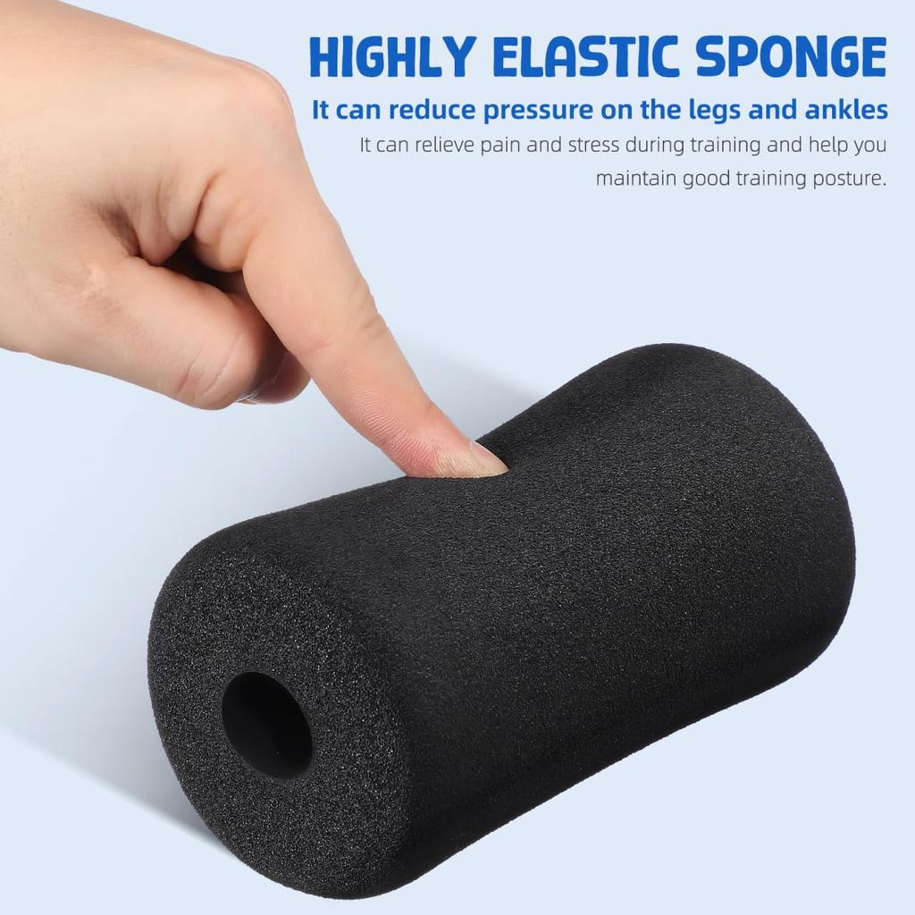 SAFIGLE Gym Equipment Sponge Tubes, 12-Piece Set, Replacement Roller Pads and Foot Pads, 22mm Inner Diameter x 75mm Outer Diameter x 13.5cm Long, Vers