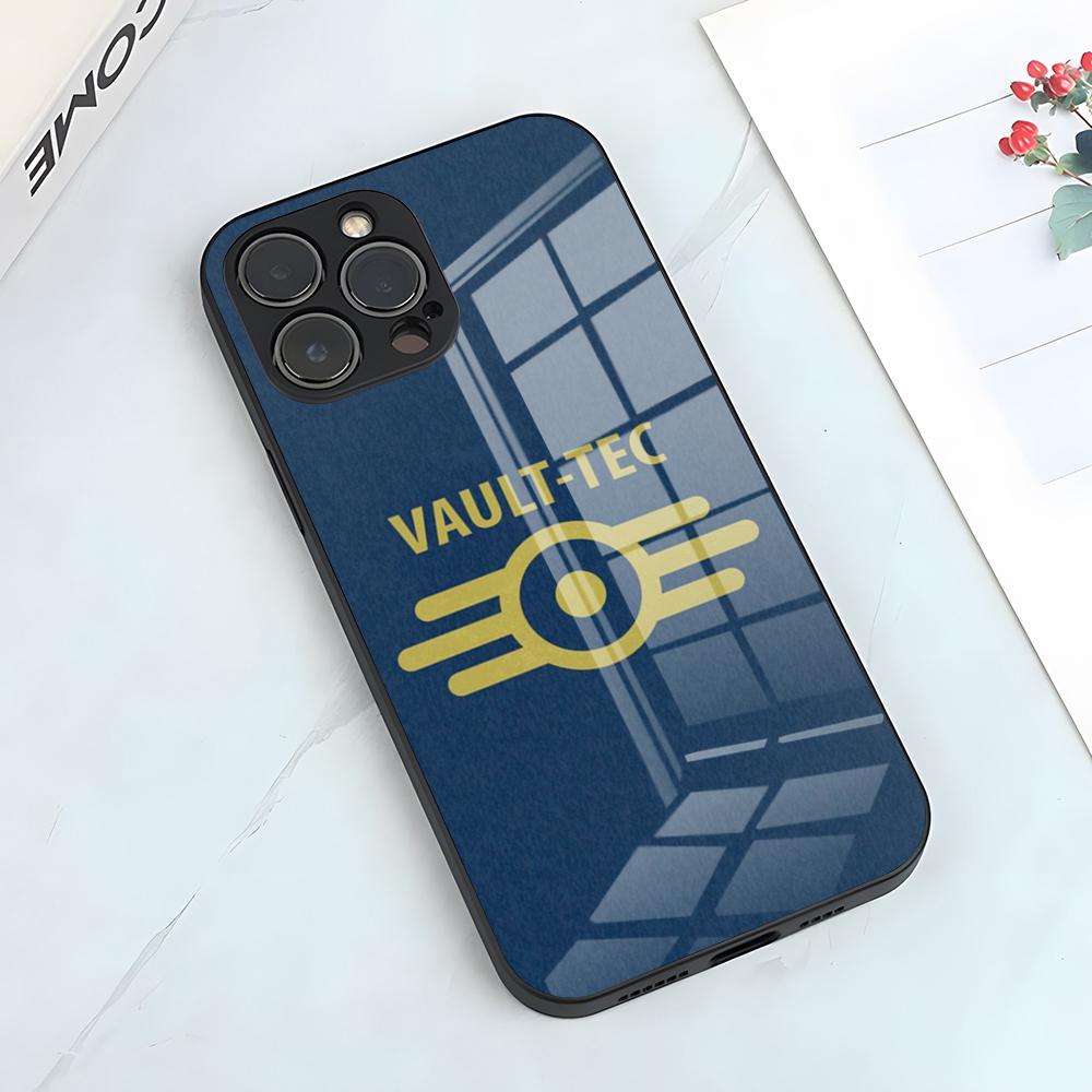 

Чехол для телефона F-Fallout Games для IPhone 17 Pro Max 15 Pro 16 14 Plus 12 13 Mini 11 Pro Ударопрочная стеклянная крышка iPhone17Air