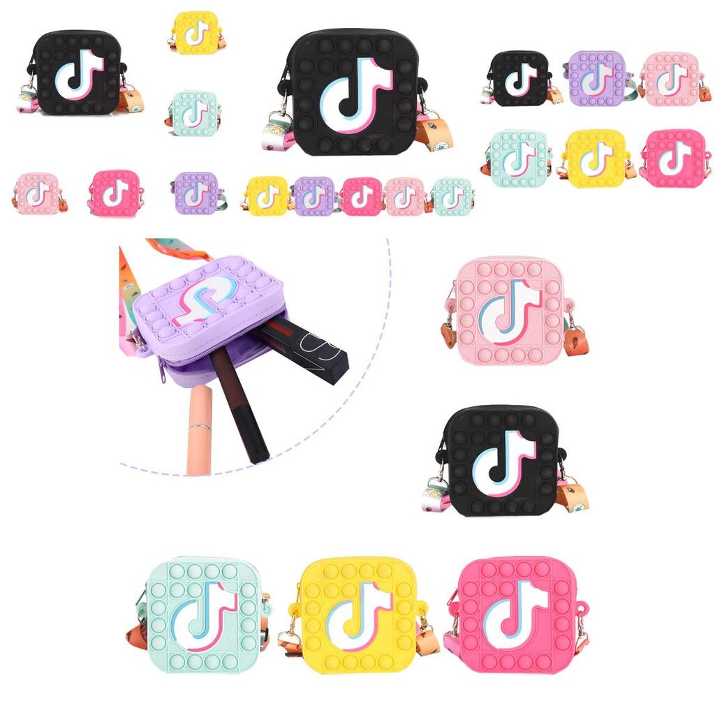 Pop Bubble Push Coin Bag Sensory Toy It Stress Relief  Autism