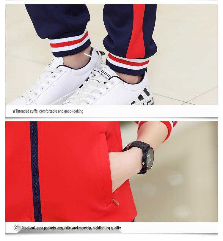 Unisex British Style School Uniform: Spring & Autumn Sports Suit for Children