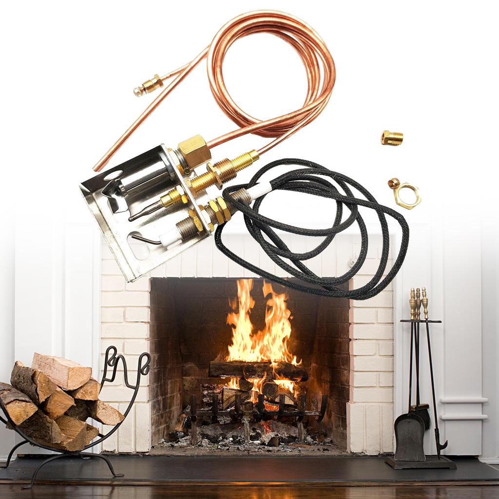 High Quality DIY Safety Replacement Part Pilots Burners Assembly for Fireplaces Propane Gas Igniter Kit Durable Reliable