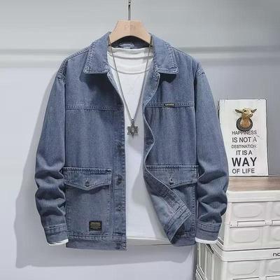 Trendy Men's Loose Denim Jacket - 2022 Autumn/Winter Workwear