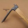 Kujoki No. 7 Forged Small Hoe with Wooden Handle - Durable Gardening Tool for Planting Flowers & Vegetables