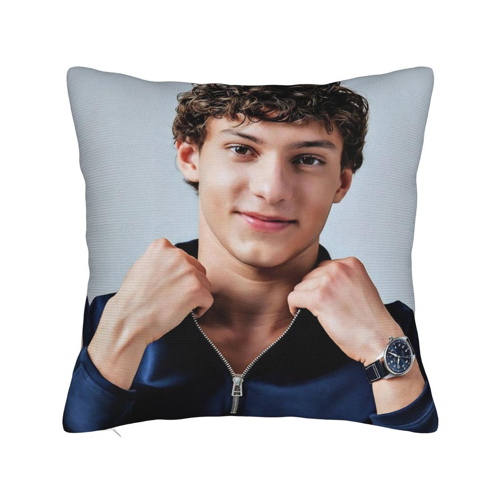 Andrea Kimi Antonelli Driver Square Pillow Cases Cushion Cover Creative Zipper Decorative Pillowcase for Car xcm