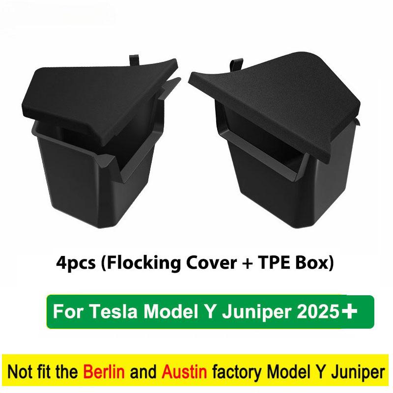 Trunk Organizer For Tesla Model Y Juniper Launch Refresh 2025 2026 Rear Trunk Storage Bins Side Box Organiser Trim Accessories