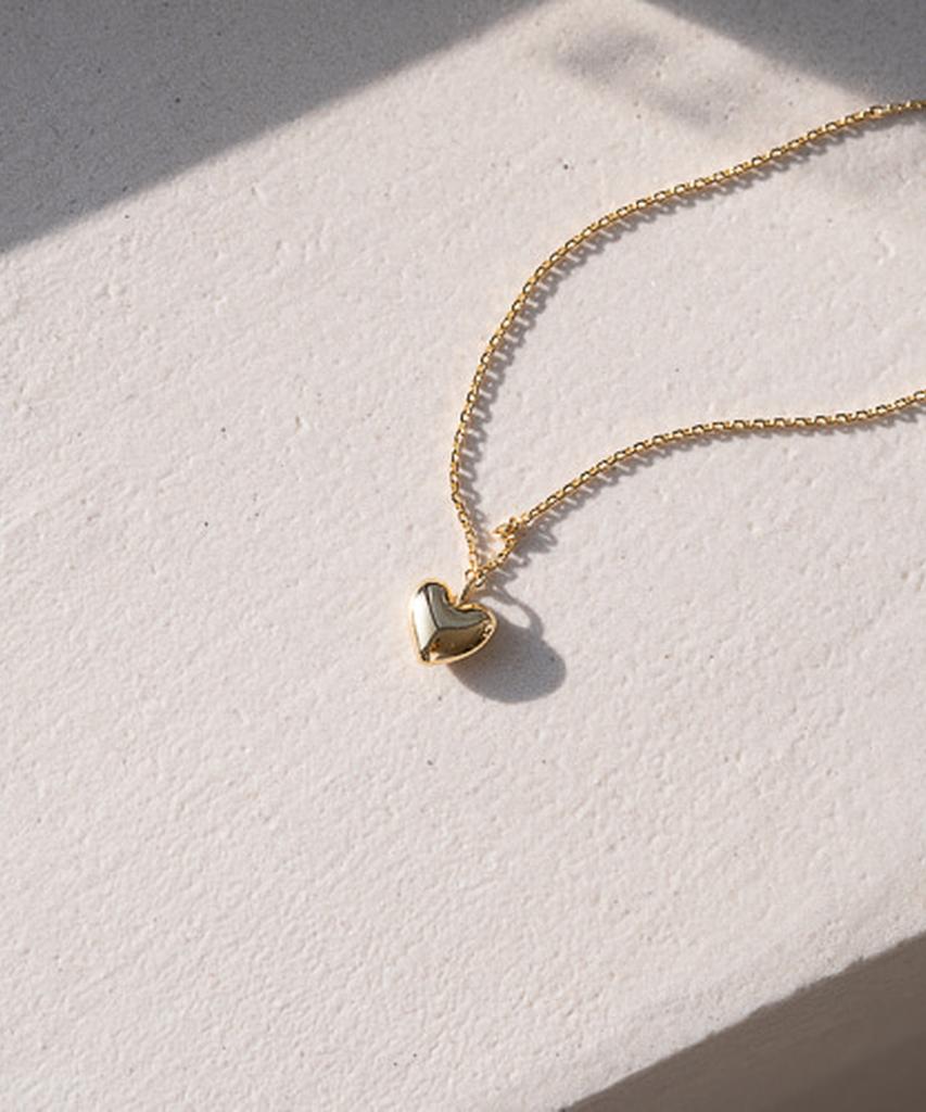 Alleun Silver 925 Heart Pendant Chain Mini Silver Necklace
