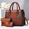 Women's Bag Bag Urban Crocodile Pattern Handbag Mother and Child Bag Three-piece Set One Shoulder Oblique Span Bag