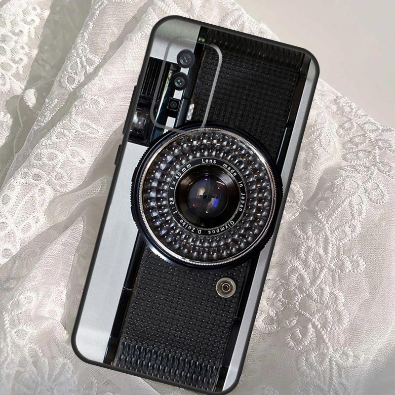 Vintage Retro Camera Case For Xiaomi 13T 14T Pro 12T 11T 13 14 Ultra POCO X6 Pro M6 X3 X5 M5s F3 F5 F6 Cover