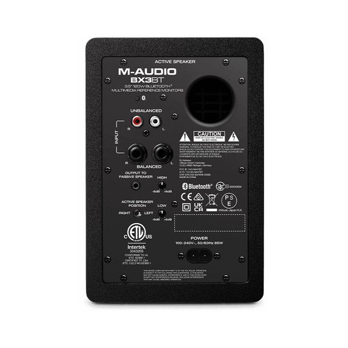 Enceintes Actives 2 Voies - MAUDIO - BX3 BT - 120W - Bluetooth - Woofer 3,5 Pouces