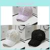 Cappellino da Baseball da Donna con Ricamo a Margherita e Visiera Parasole per l'Estate, Abbigliamento Casual