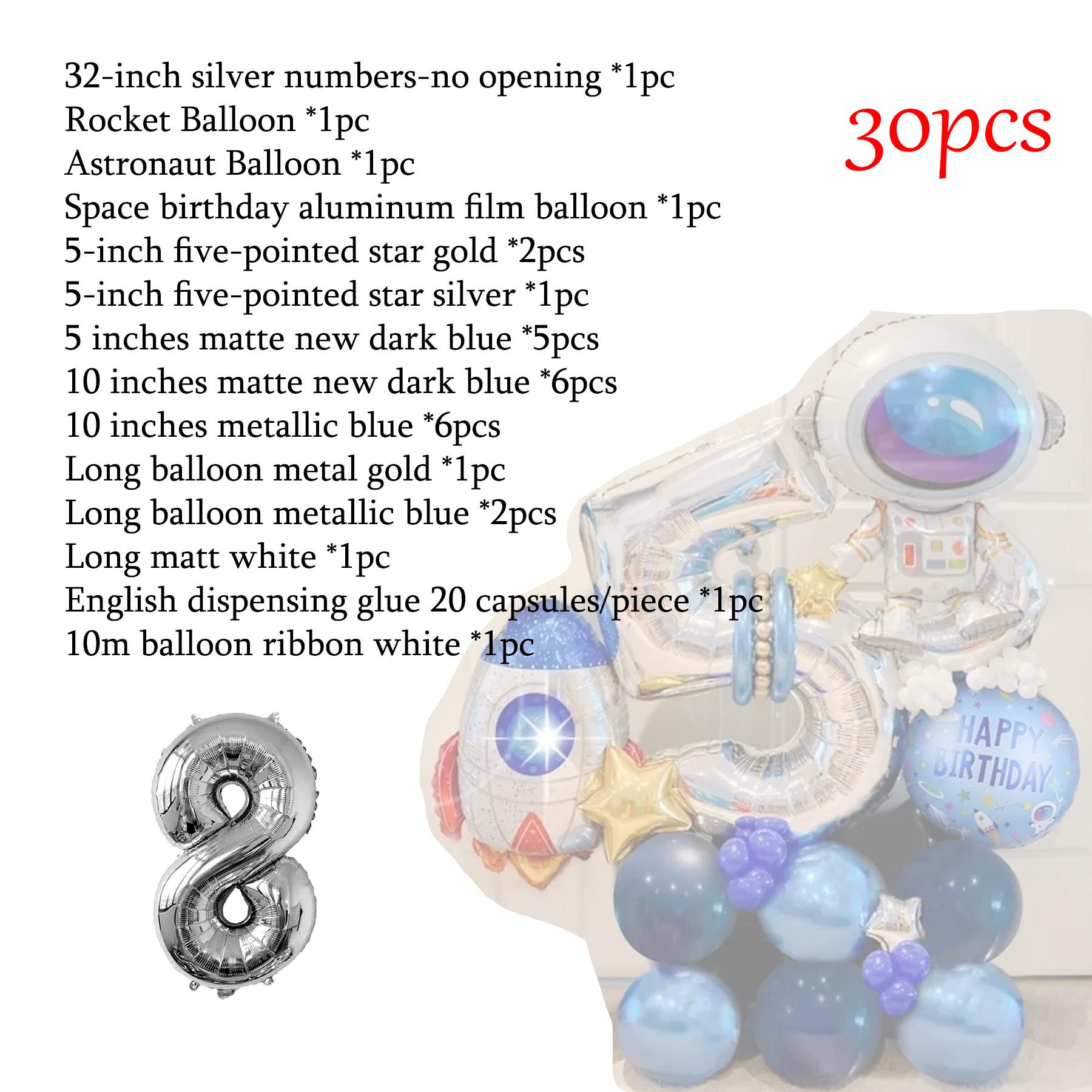 

Тема космического пространства для вечеринки, астронавт, ракета, номер, фольгированные шары для мальчиков, украшения для дня рождения, детские принадлежности для детского душа Number 8