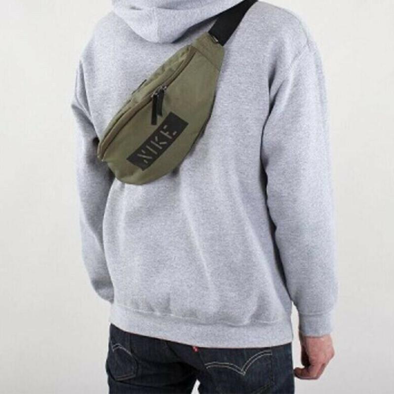 Nike Heritage Polyester Crossbody Bag, Fanny Pack, Sling Bag Regular Unisex Army Green Casual BA6608-222