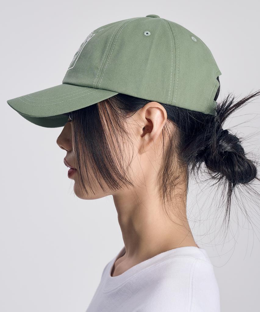SLOW RECORD HOUSE Record Cotton Ball Cap_Green