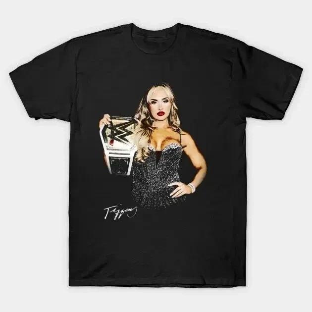 Women’s Wrestling Tee; Tiffany-Inspir wbr/ ed Graphic Shirt; Black Unisex Top S-5XL Unisex T-Shirt XL