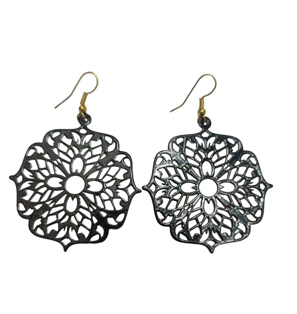 @ Unique Earrings Plaid Hollow Alloy Plating Earrings For Ladies Girls Zr-1537-60%Off