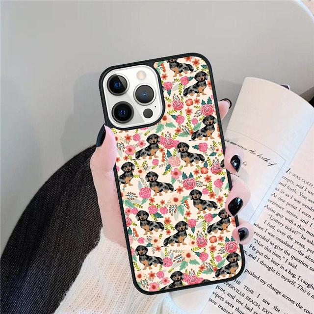 Dachshund Pattern Coque Shell For iPhone 17 Air 15 16 14 13 12 Pro Max 11 Pro Max Plus Phone Case Cover