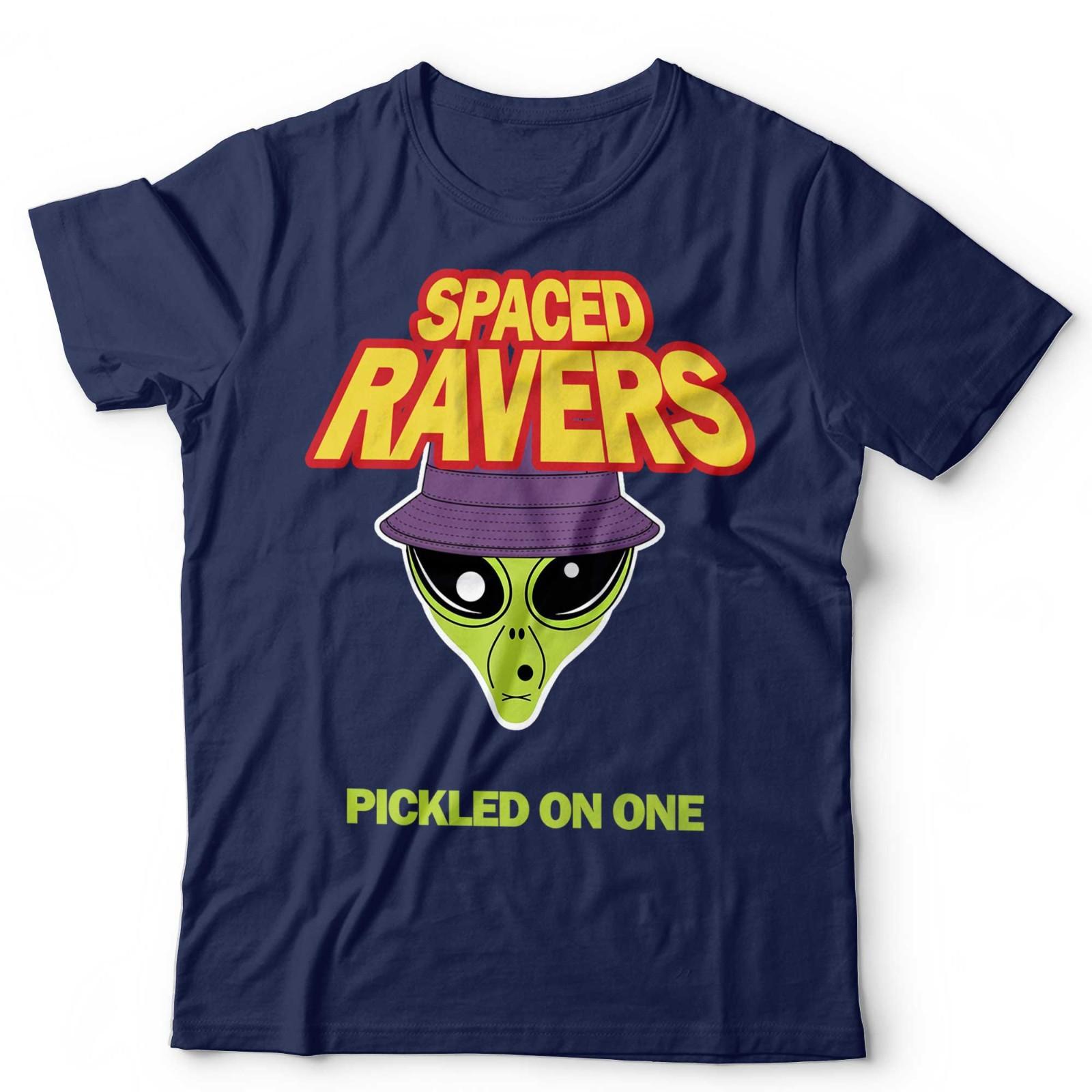 Rave T-Shirt Spaced Ravers Funny DJ Old Skool 90s EDM Festival Dance Techno L
