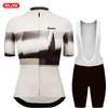 Abbigliamento da Ciclismo da Donna Estivo Manica Corta Set Maglia da Ciclismo Traspirante Mountain Bike Abbigliamento da Ciclismo Triathlon Uniforme da Bici