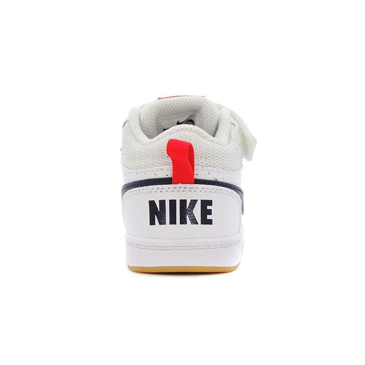 Nike Court Borough Mid 2 Low top Toddler Shoes White Black Infant And Toddler 870027-107