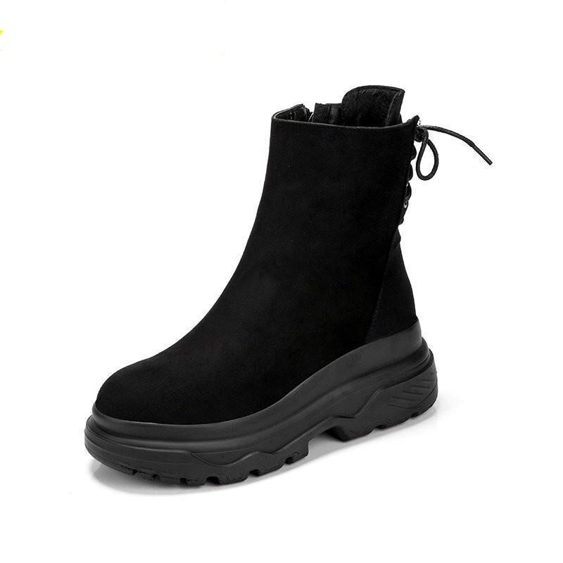 Buy Winter Casual Platform Women's Snow Boots High Heel Waterproof Warm