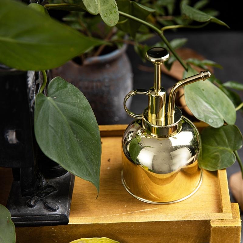 Ergonomiczna Wytrzymała Stal Nierdzewna Mała Konewka Odporna na Rdzę Lekka Na Balkon Ogród i Rośliny Domowe