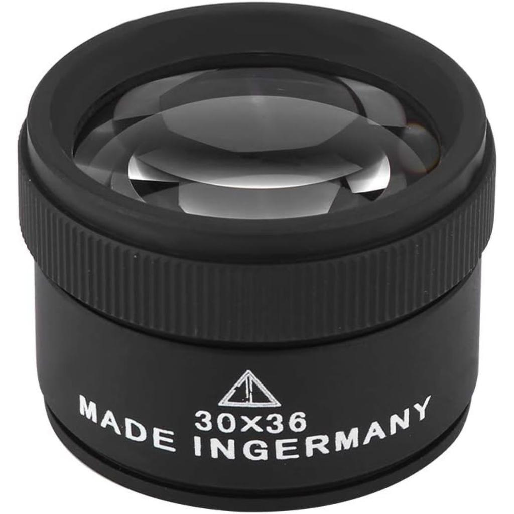 Tangxi 30X Jewelry Magnifier, Professional Optical Magnifier Glasses, 30X Magnifying Lens for Jewellery, Diamonds, Gems, Coins, Magnification