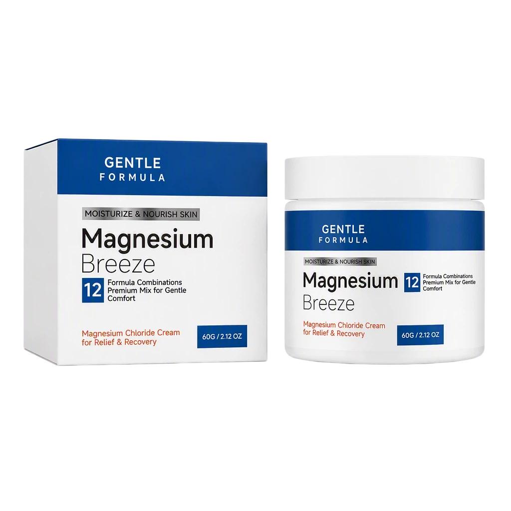 Magnesium Chloride Cream, Gentle Moisturizing Body Massage, Easy to Apply Soothing Daily Care 60g