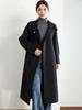 2025 Women's Double-Faced Cashmere Coat: Long, Belted, Elegant Autumn/Winter Wool Coat for Middle-Aged Women