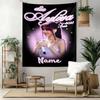 Ayliva Custom Your Name Wall Decor Tapestry Art For Pet Memorial Birthdaywedding Party Backdrop Family Gift