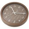 Nitori Radio-Controlled Clock with Step Second Hand, Thermometer and Hygrometer, Wall/Table Clock, Foret, Medium Brown, NITORI 8172723