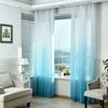 Tende Semi Trasparenti Color Sfumato Miscela di Lino Filtro Luce 40%-70% Oscurante Protezione UV Occhielli in Alto Tende per Finestre