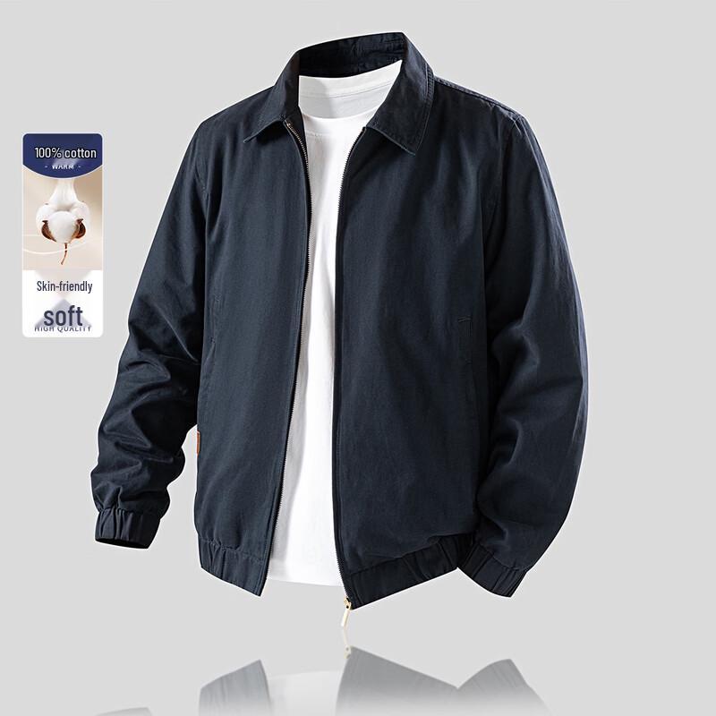 ROMON Men's Spring Autumn Casual Cotton Jacket